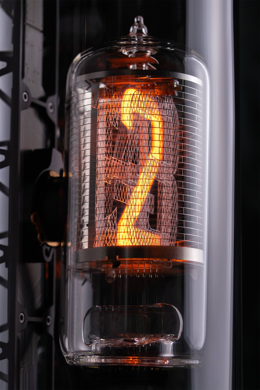 Nixie Powered Urwerk SpaceTime Blade Table Clock