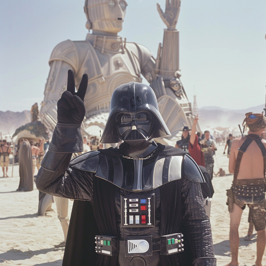 AI Artistry Blends Star Wars with the Spirit of Burning Man