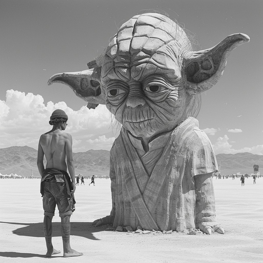 AI Artistry Blends Star Wars with the Spirit of Burning Man