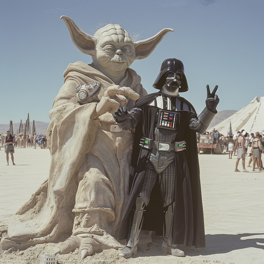 AI Artistry Blends Star Wars with the Spirit of Burning Man