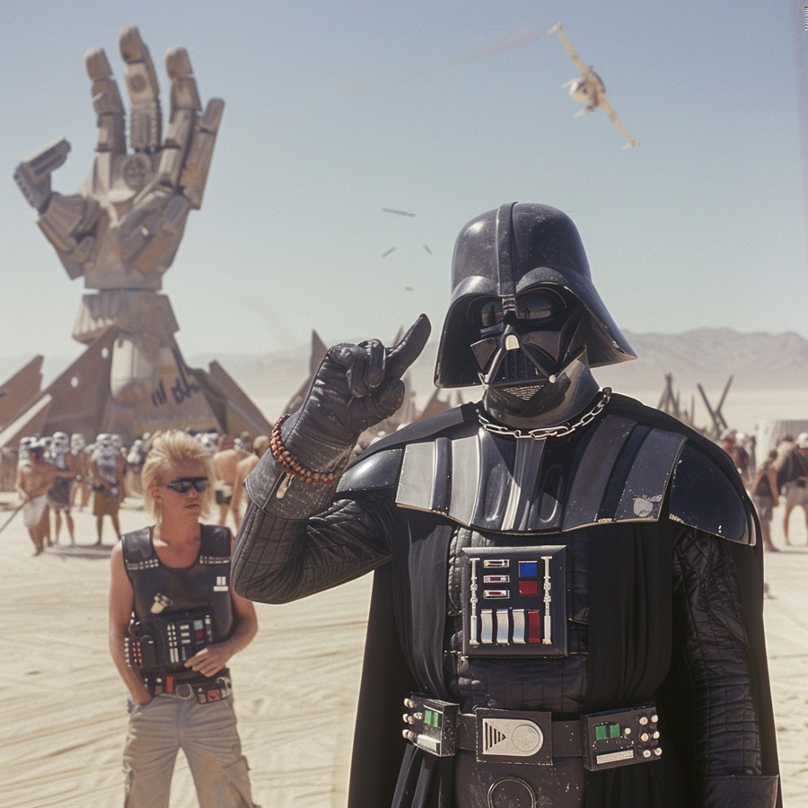 AI Artistry Blends Star Wars with the Spirit of Burning Man