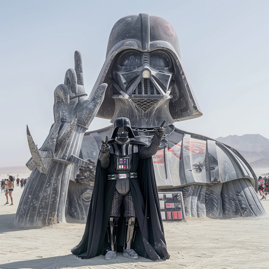 AI Artistry Blends Star Wars with the Spirit of Burning Man