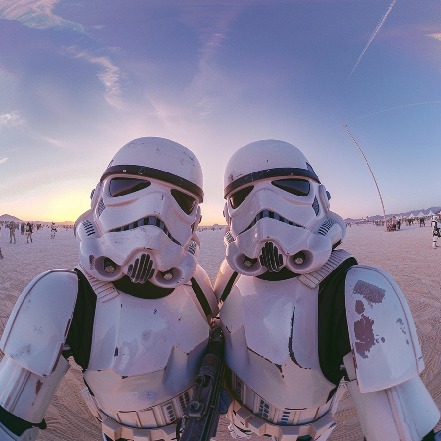 AI Artistry Blends Star Wars with the Spirit of Burning Man