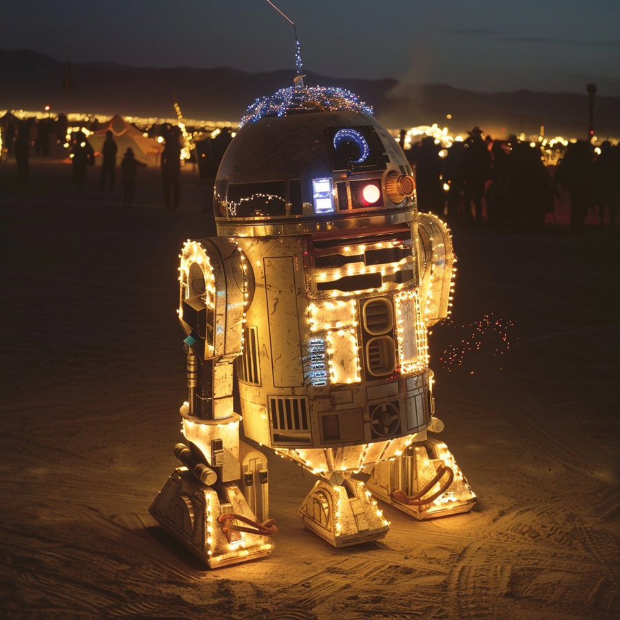 AI Artistry Blends Star Wars with the Spirit of Burning Man