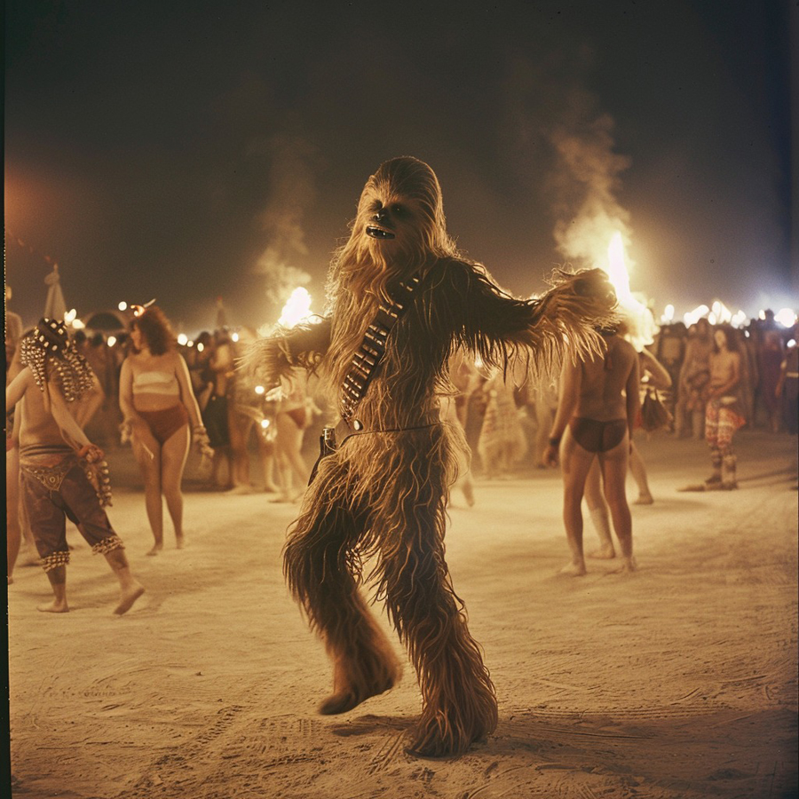 AI Artistry Blends Star Wars with the Spirit of Burning Man