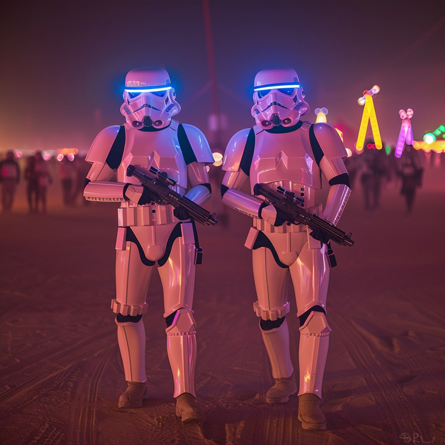 AI Artistry Blends Star Wars with the Spirit of Burning Man