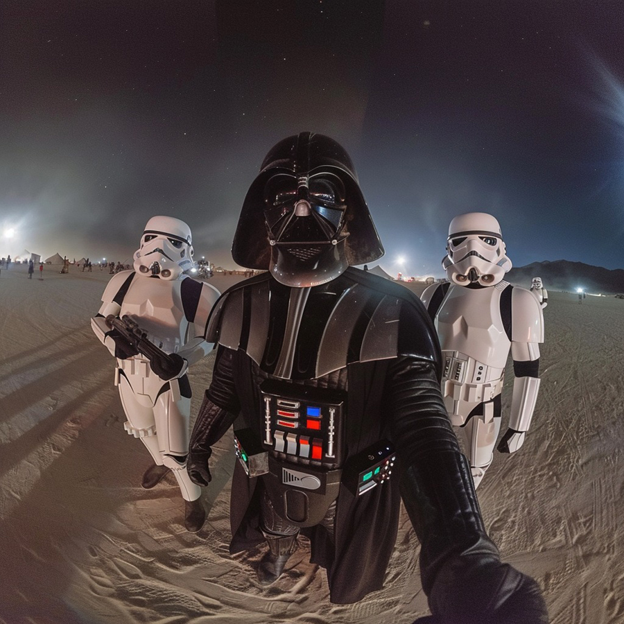 AI Artistry Blends Star Wars with the Spirit of Burning Man