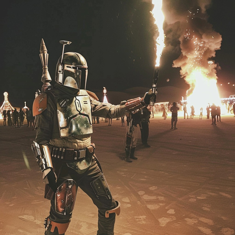 AI Artistry Blends Star Wars with the Spirit of Burning Man