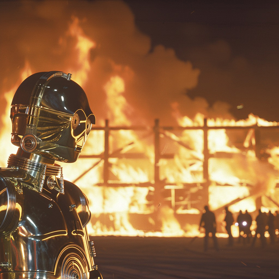 AI Artistry Blends Star Wars with the Spirit of Burning Man