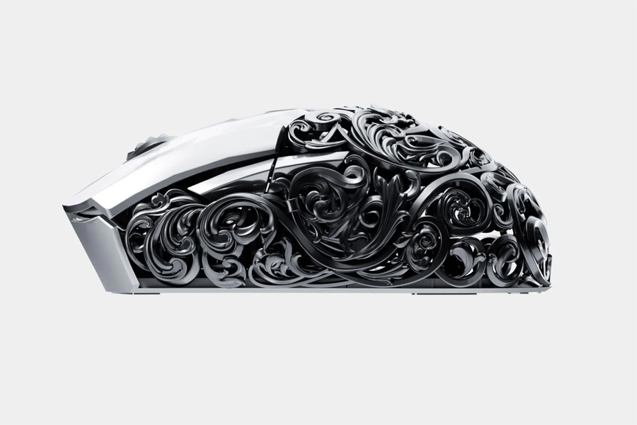 Ornate Baroque Wireless Mouse Redefines Tech Aesthetics