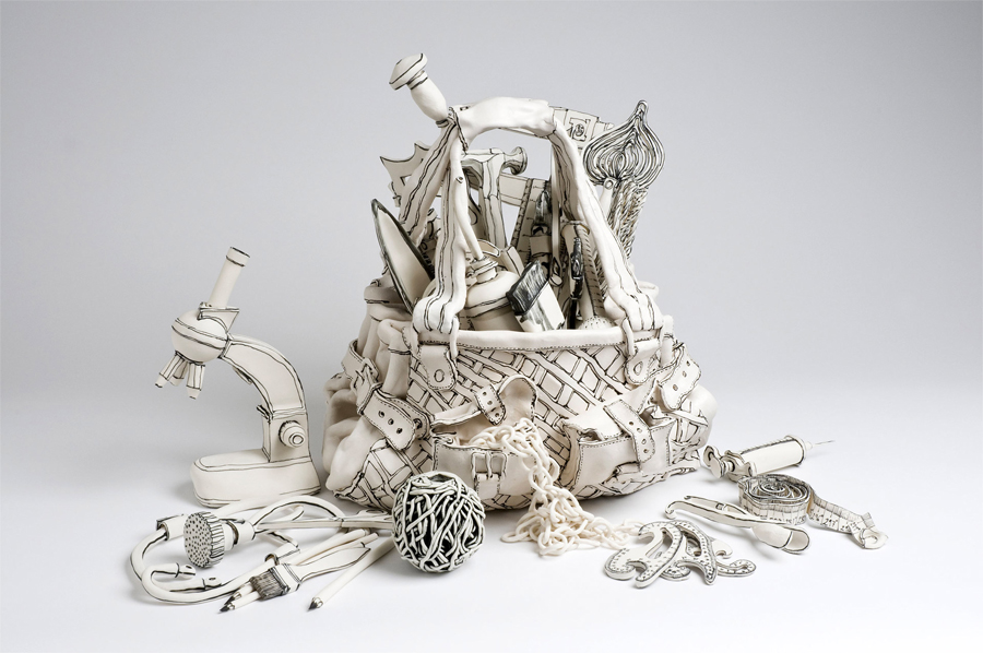 3D Porcelain Sculptures by Katharine Morling