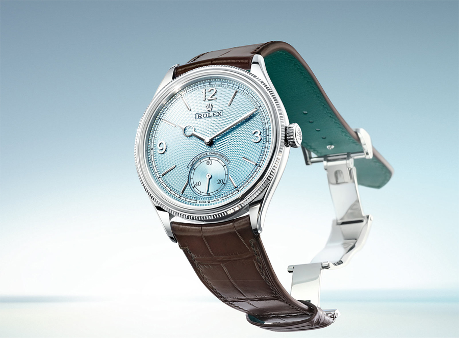 Rolex Perpetual 1908 in Platinum with Guilloché dial