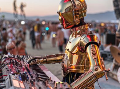 AI Artistry Blends Star Wars with the Spirit of Burning Man