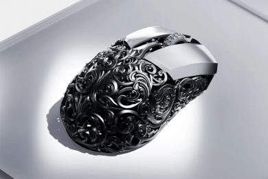 Ornate Baroque Wireless Mouse Redefines Tech Aesthetics