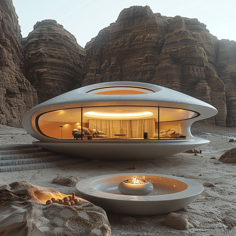 Kowsar Noroozi's UFO-Inspired Circular Home