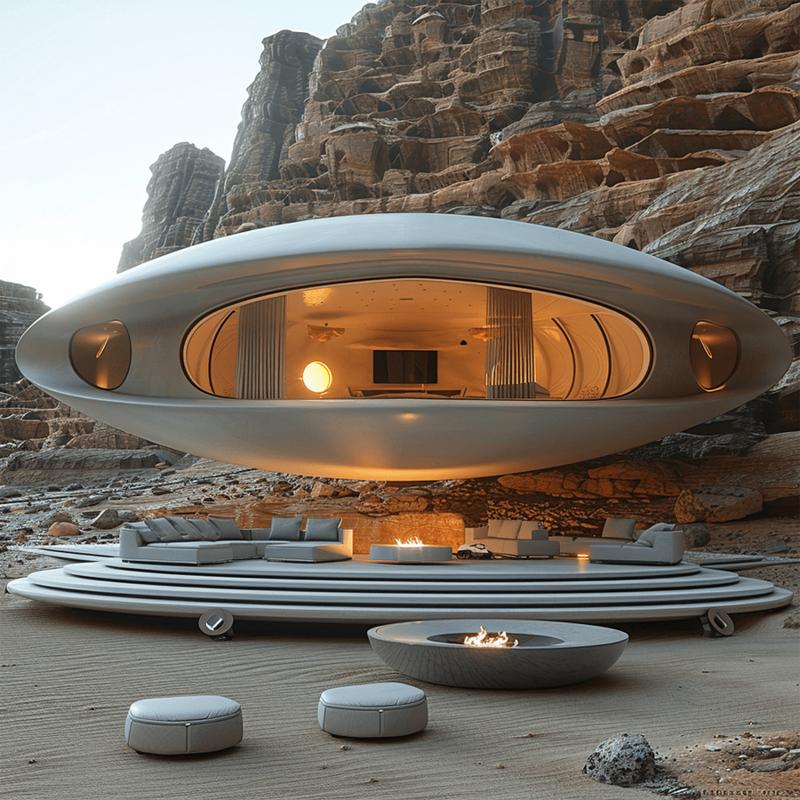 Kowsar Noroozi's UFO-Inspired Circular Home