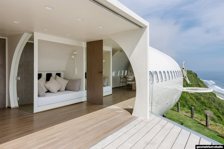 Luxurious Private Jet Villa from a Boeing 737 in Bali