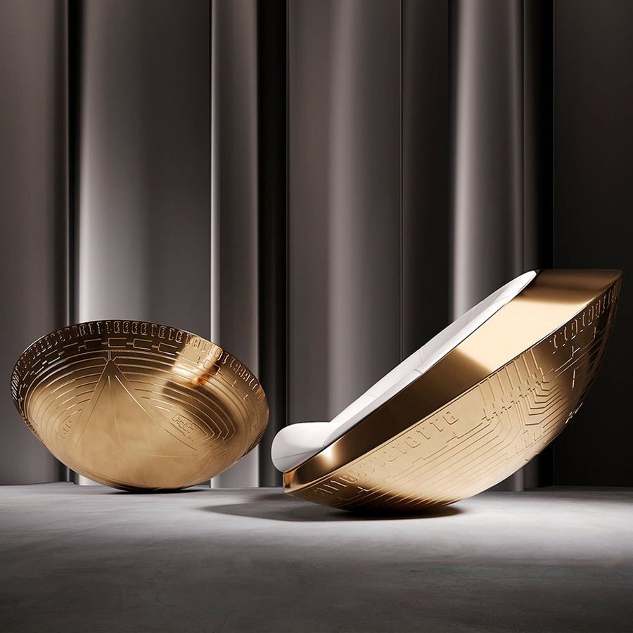 Futuristic UFO Rocking Chair by Mavimatt