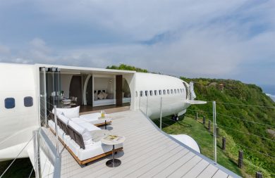 Luxurious Private Jet Villa from a Boeing 737 in Bali