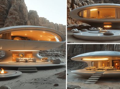 Kowsar Noroozi's UFO-Inspired Circular Home