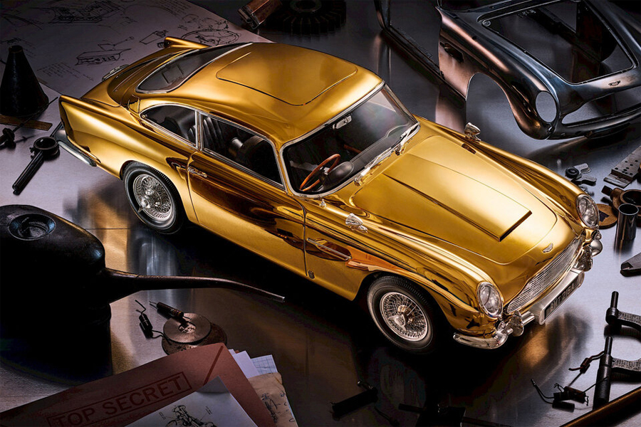 Martin Racing Gold Agora's Exclusive 24ct Gold Aston Martin DB5 Model Marks 60 Years of ...