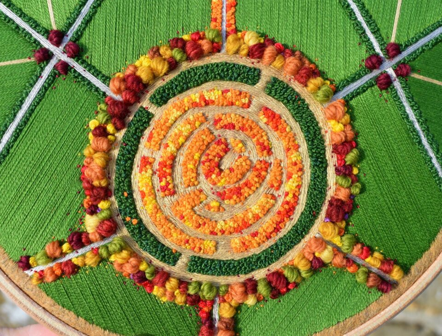 Victoria Rose Richards' Embroidered Aerial Landscapes