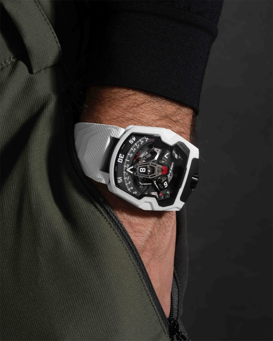 Urwerk UR-230 Polaris Reinvents Luxury with a White Ceramic Case