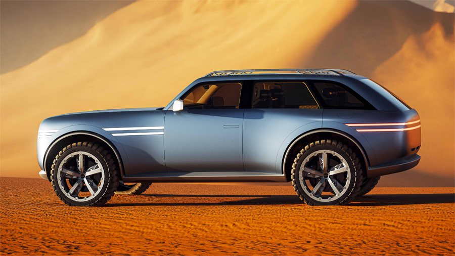 The Genesis X Gran Equator is a four-seat SUV built for real adventures