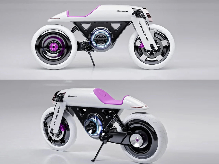 Porsche Café Racer Turns Classic Spirit into Futuristic Form