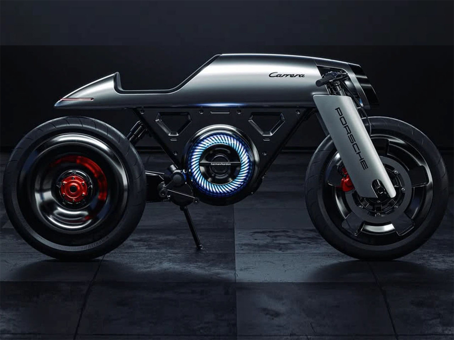 Porsche Café Racer Turns Classic Spirit into Futuristic Form