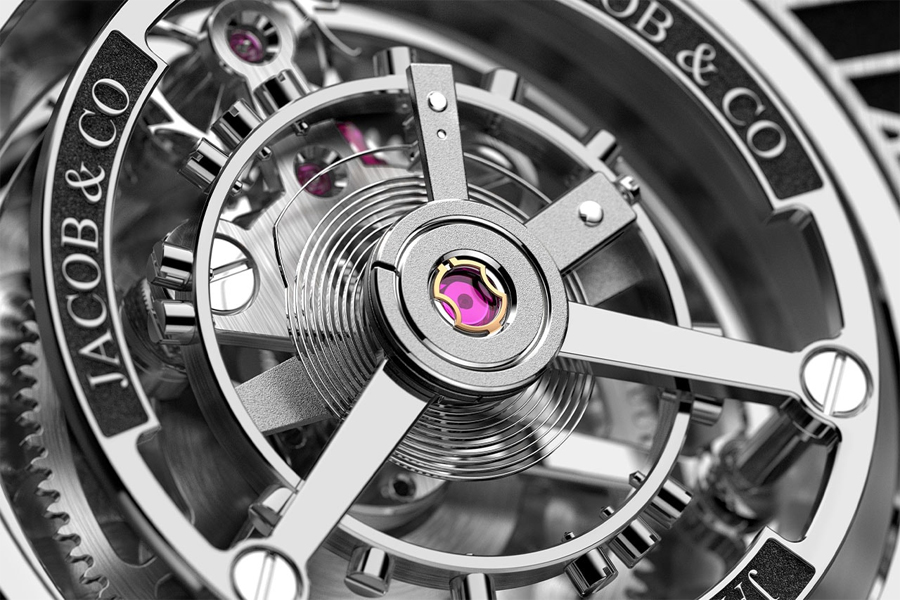Jacob & Co. x Bugatti Calandre Table Clock 