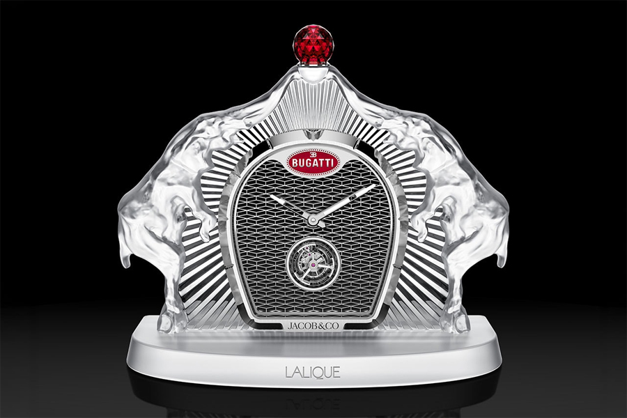 Jacob & Co. x Bugatti Calandre Table Clock 