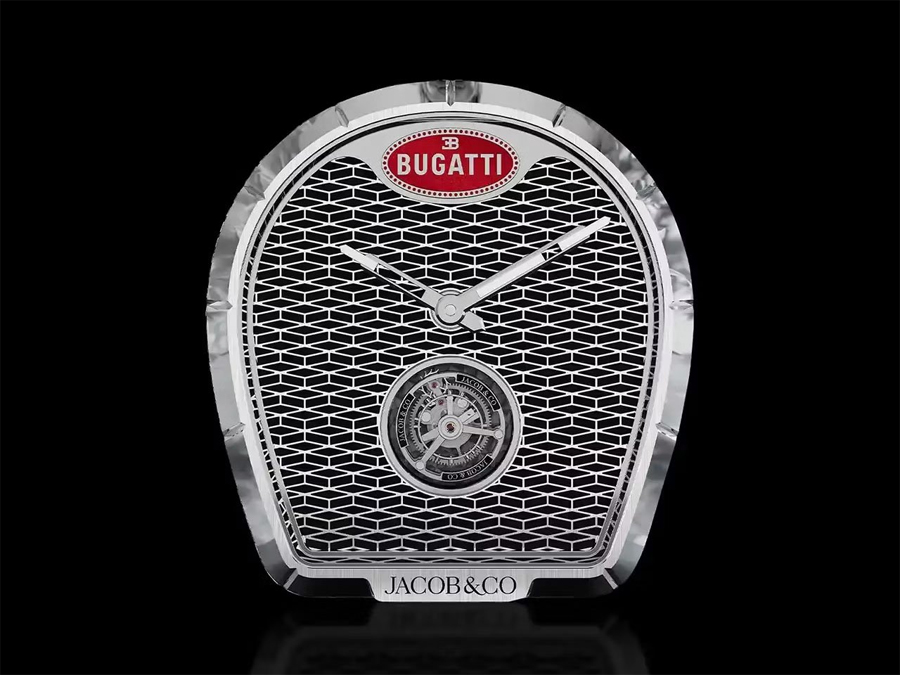 Jacob & Co. x Bugatti Calandre Table Clock 