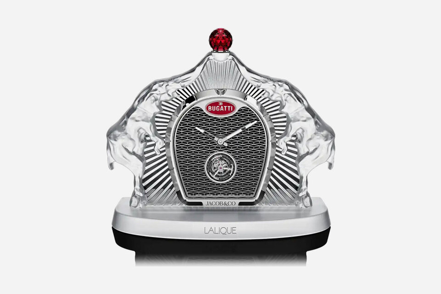Jacob & Co. x Bugatti Calandre Table Clock 
