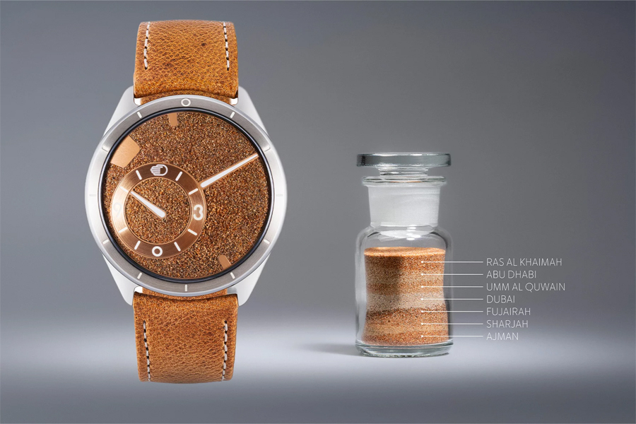Ressence Type 9 S75 Celebrates Seddiqi's 75th with Sand from All Seven Emirates