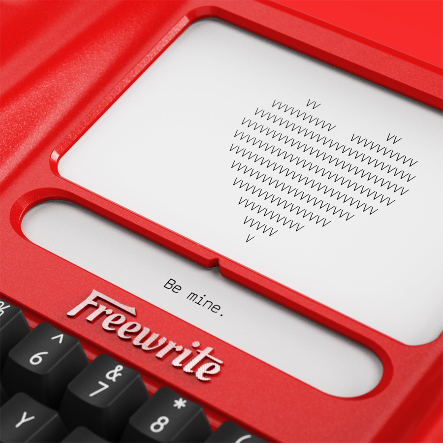 Freewrite Valentine Special Edition Smart Typewriter
