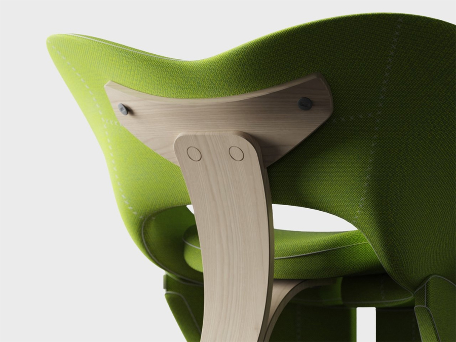 Pelvis Chair Concept Balances Playful Design with Ergonomic Comfort Pelvis Chair Concept Balances Playful Design with Ergonomic Comfort