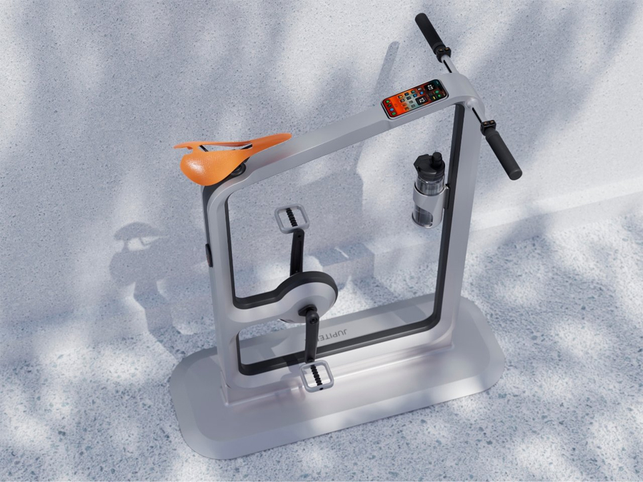 Jupiter X Concept Bike Brings Minimalist Fitness Into Modern Homes