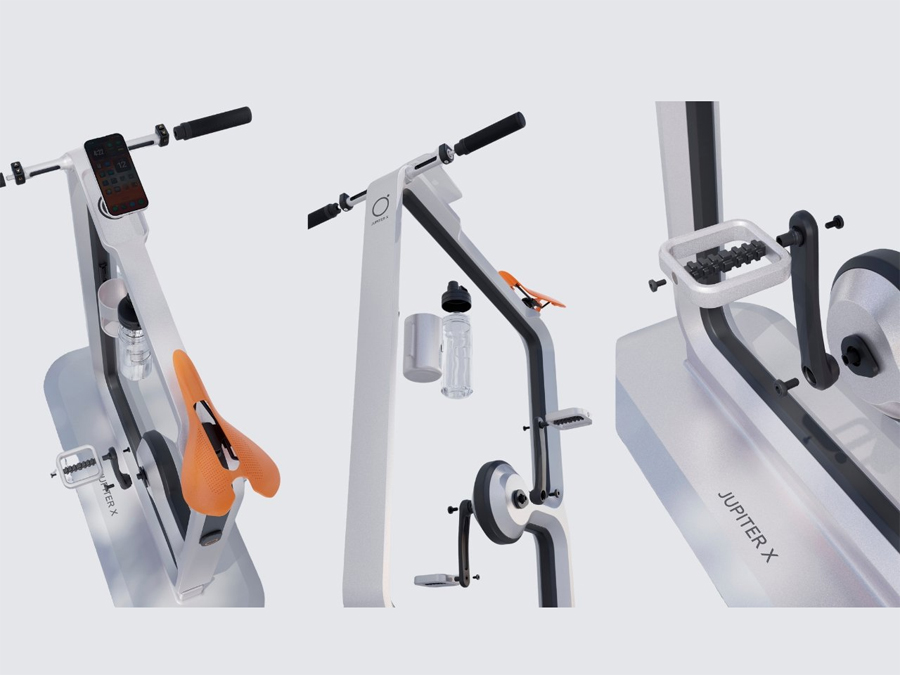 Jupiter X Concept Bike Brings Minimalist Fitness Into Modern Homes