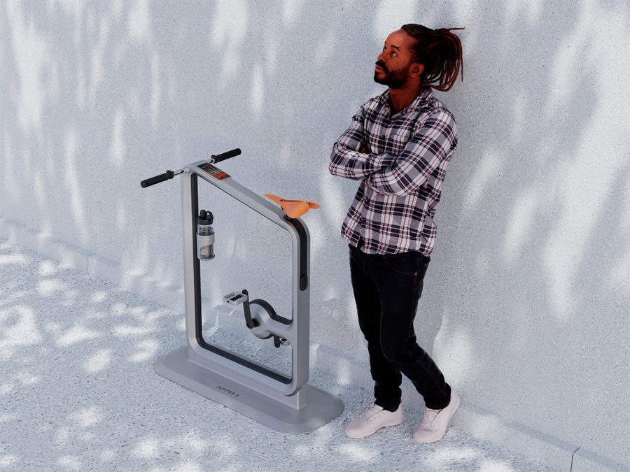 Jupiter X Concept Bike Brings Minimalist Fitness Into Modern Homes
