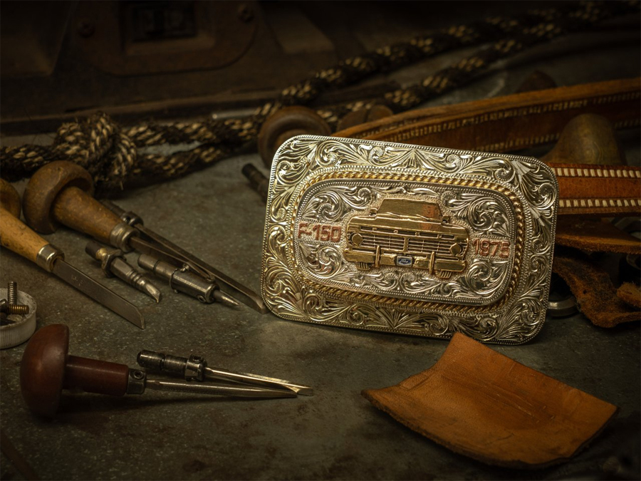 Ford Turns the Classic Western Belt Buckle into a Truck Key Holder