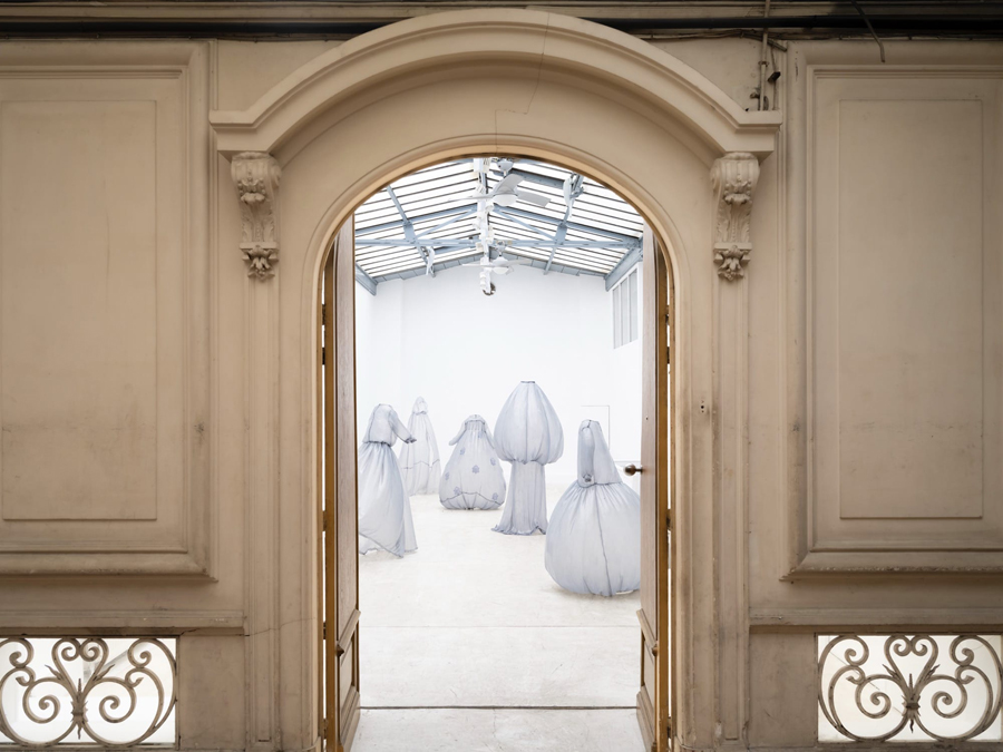 Sculpted Dresses Breathing in Empty Space Sculpted Dresses Breathing in Empty Space
