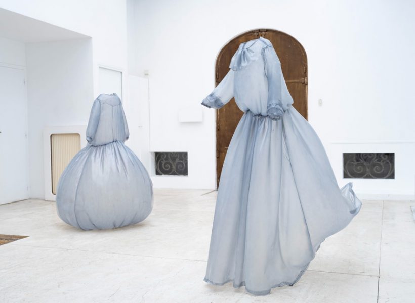 Sculpted Dresses Breathing in Empty Space
