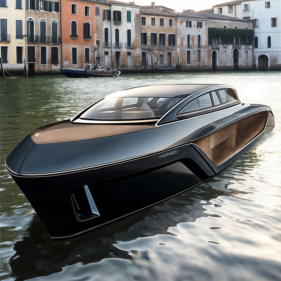 Hermes Yacht Concept Where Futuristic Elegance Meets Venetian Waters