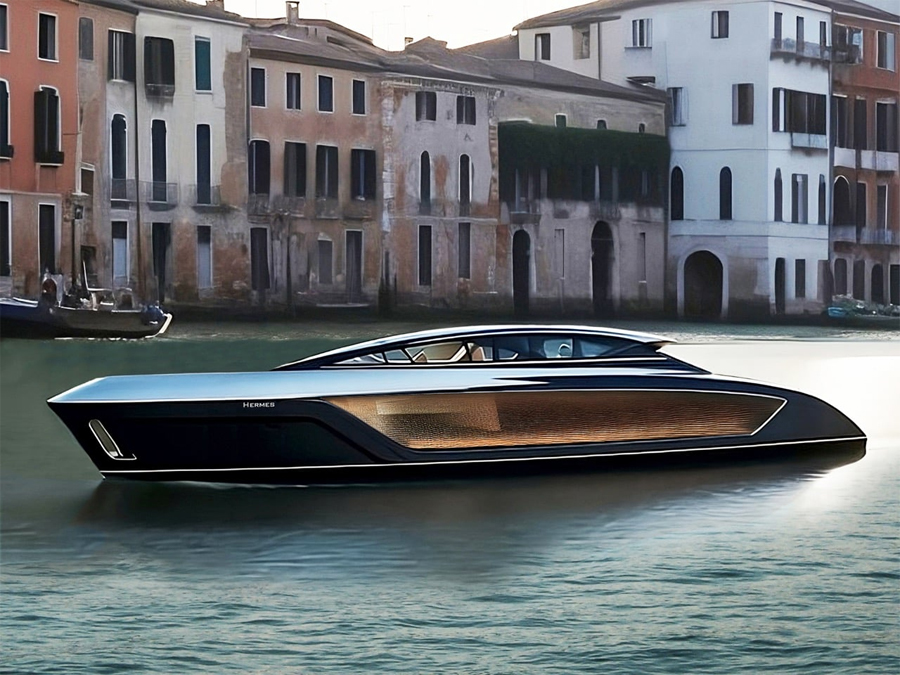 Hermes Yacht Concept Where Futuristic Elegance Meets Venetian Waters