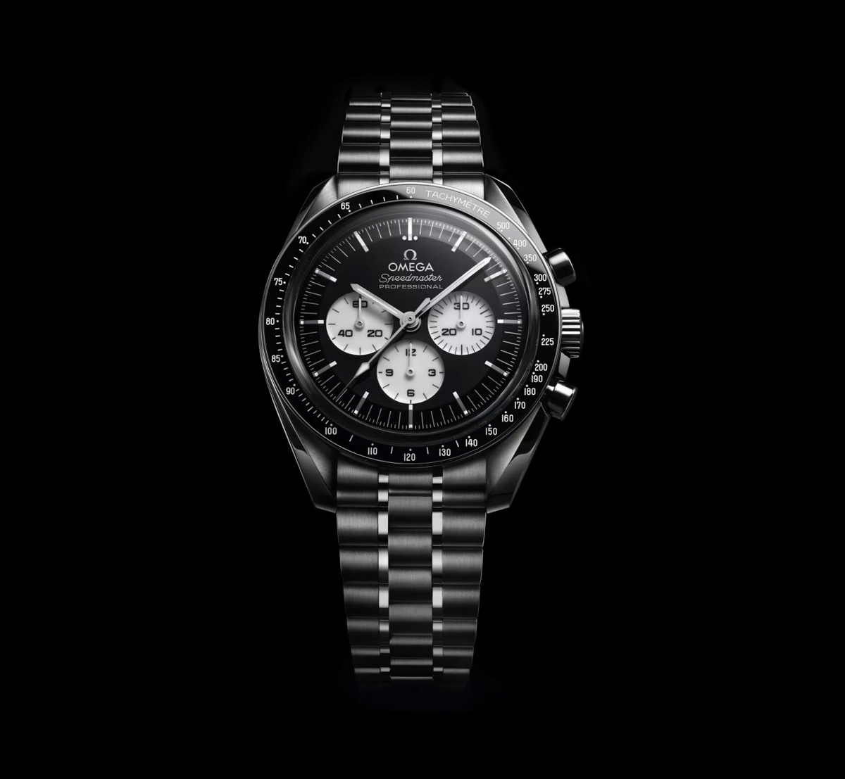 Omega Speedmaster Moonwatch Black and White Arrives with a Modern Reverse Panda Twist