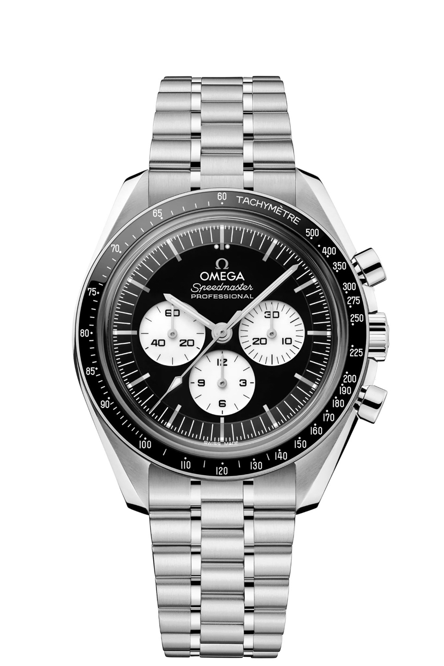 Omega Speedmaster Moonwatch Black and White Arrives with a Modern Reverse Panda Twist