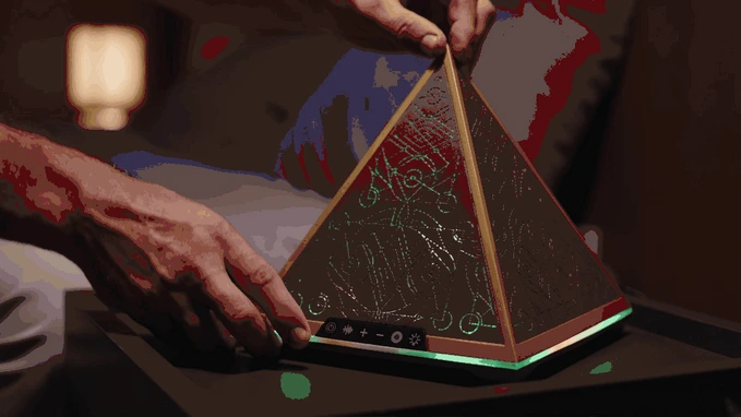 A Pyramid-Shaped Sleep Aid Designed to Quiet the Night