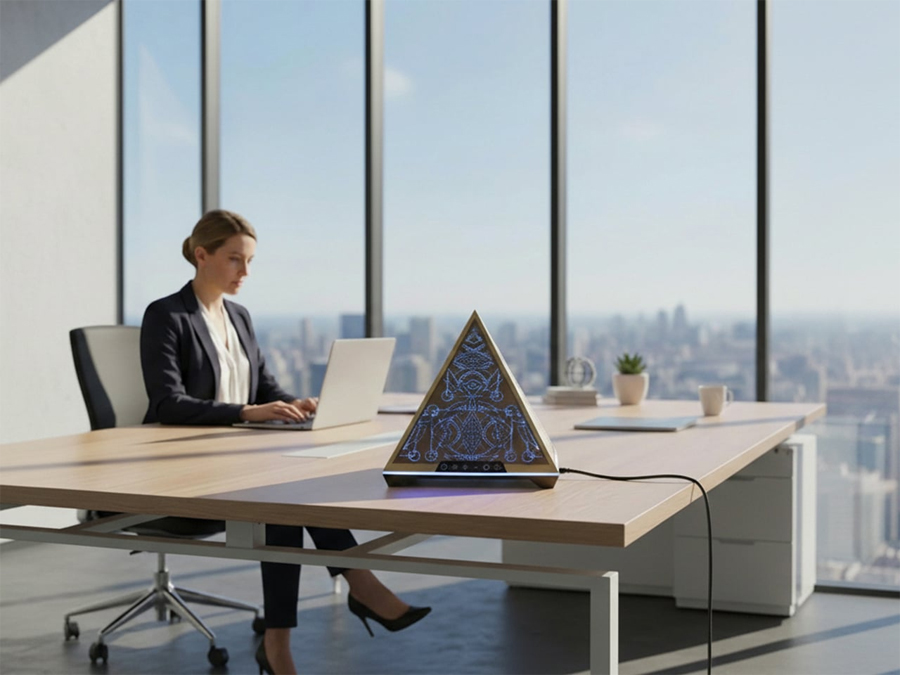 A Pyramid-Shaped Sleep Aid Designed to Quiet the Night