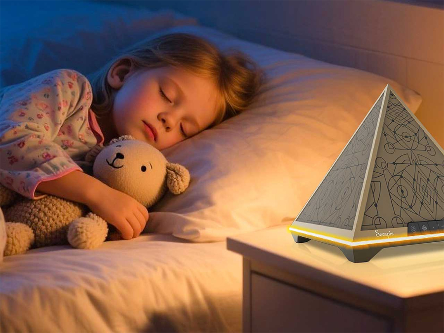 A Pyramid-Shaped Sleep Aid Designed to Quiet the Night